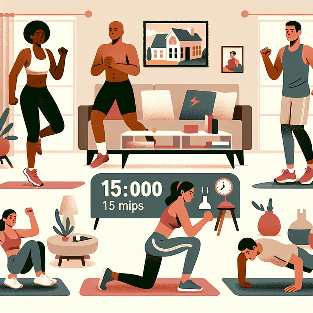 15-Minute Fat Burning Exercises You Can Do at Home