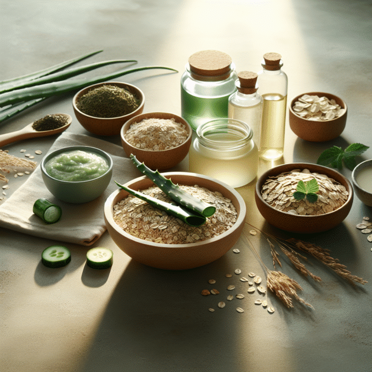 Máscaras naturais que acalmam a pele sensível