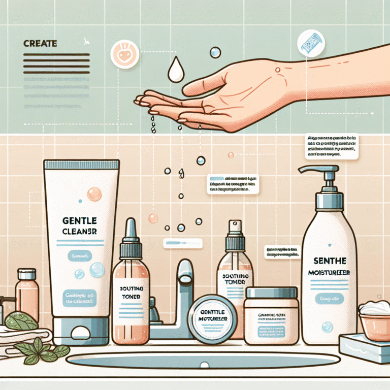 Como montar rotina diária para pele sensível