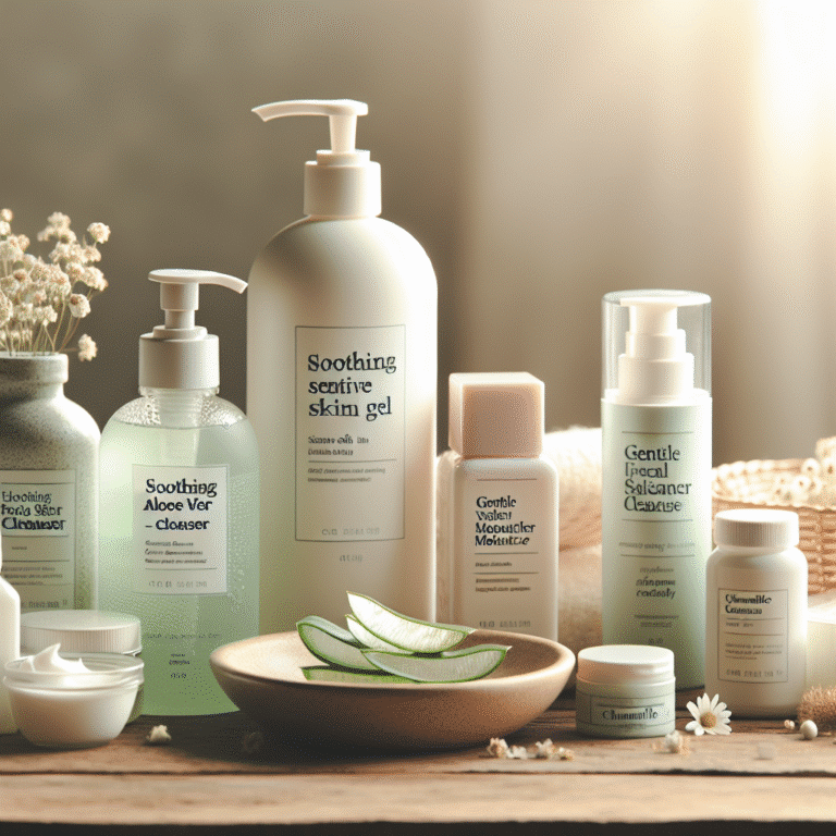 Produtos ideais para rotina de pele sensível