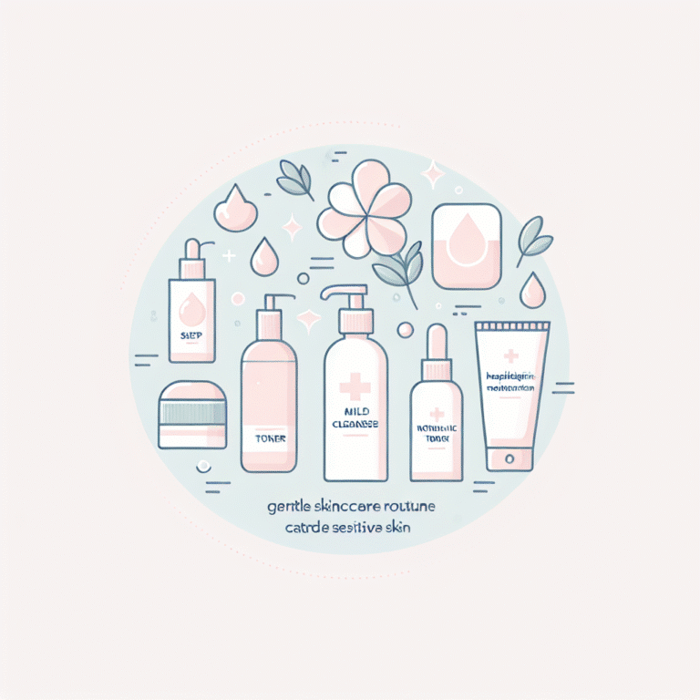 Produtos suaves para rotina de pele sensível