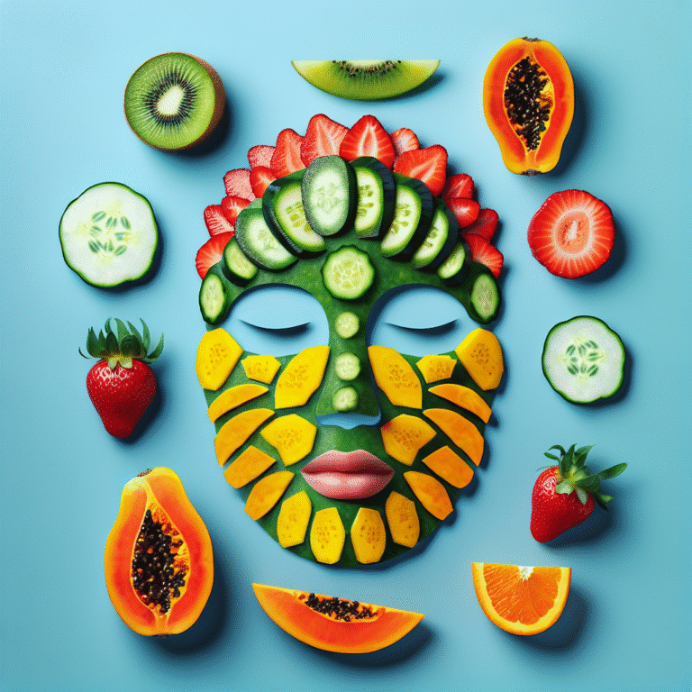 Máscaras de frutas para pele sensível e refrescante