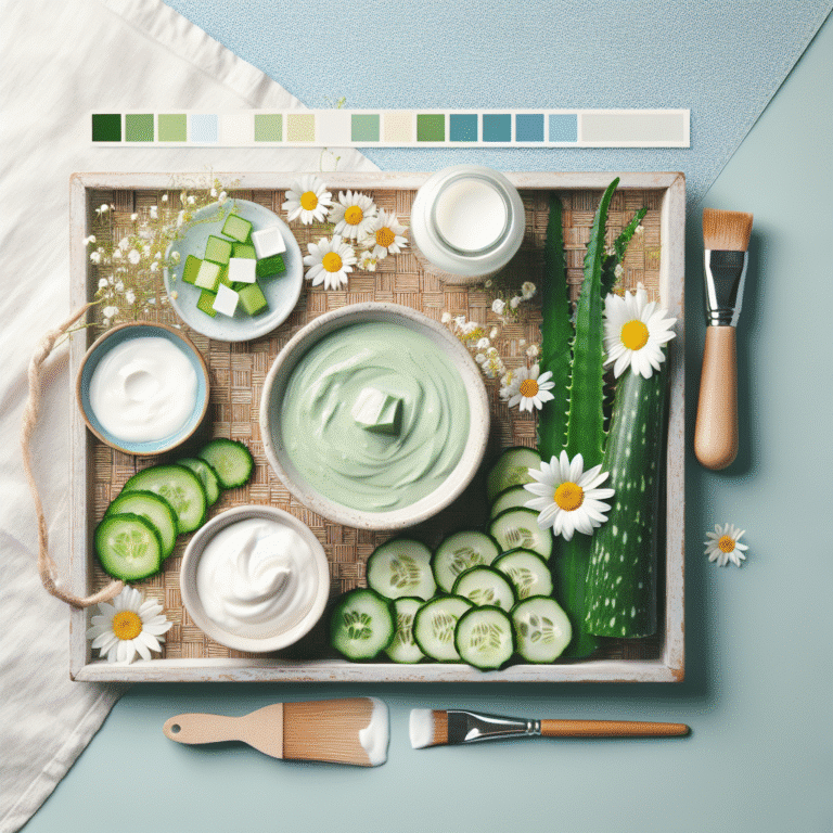 Máscaras faciais caseiras para acalmar pele sensível