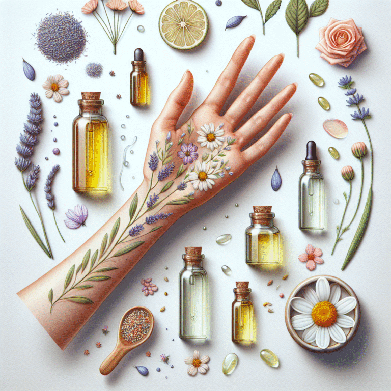 Óleos naturais para acalmar a pele sensível