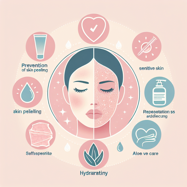 Prevenção de descamação em pele sensível.