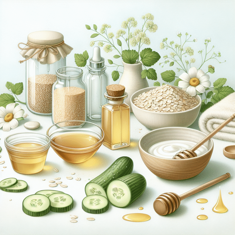 Receitas de máscaras com ingredientes suaves para pele sensível