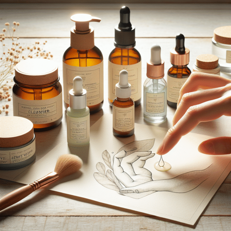 Rotina de skincare natural para pele sensível